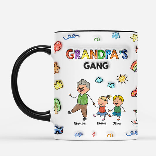 7217MUS2 3d printing effect grandma gang mug custom gifts for grandparents 7217MTHAA