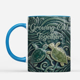 7224MUS2 3d printing effect sea turtle mug personalized gifts for couples_ 7224M8PTG