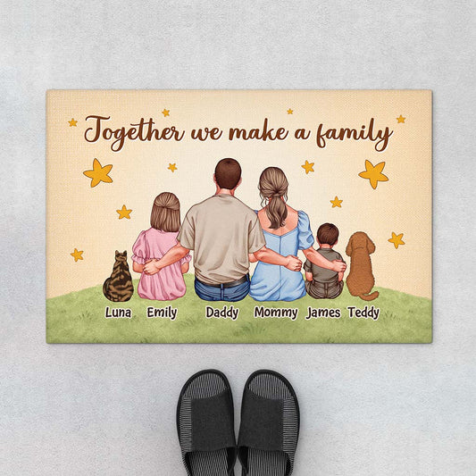 7231DUS1 together we make a family door mats personalized family gifts 7231D8T5I
