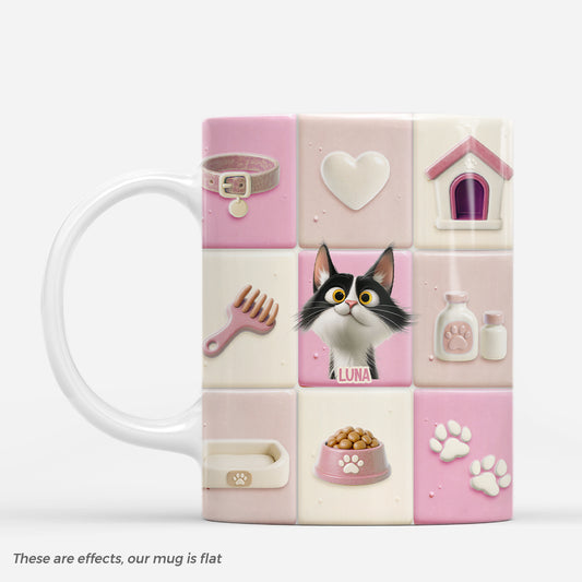 7242MUS1 3d printing effect personalized cat coffee mugs_ gifts for cat lovers 7242M3LAD