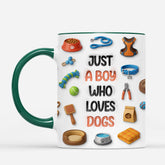 7246MUS2 3d printing effect just a girl who loves dogs mug custom dog lover gifts 7246MKVZC