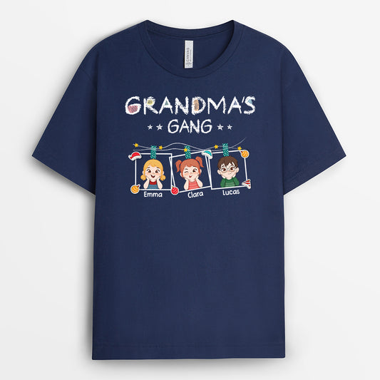 7253AUS2 grandpa shirts with grandkids names custom christmas gifts for grandparents 7253AKT5B