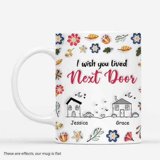 7262MUS1 3d printing effect personalized best friend mugs i wish you lived next door gifts 7262M8V5F
