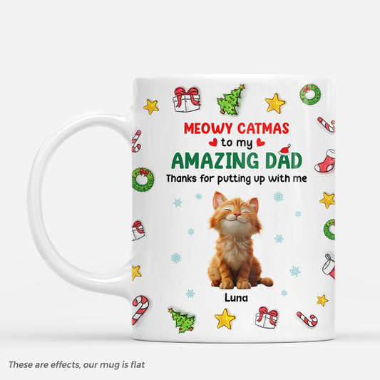 7278MUS1 3d printing effect meowy catmas personalized cat christmas mug 7278MKZ5D