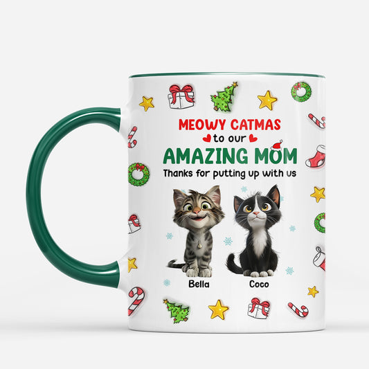 7278MUS2 3d printing effect meowy catmas personalized cat christmas mug 7278MKZ5D