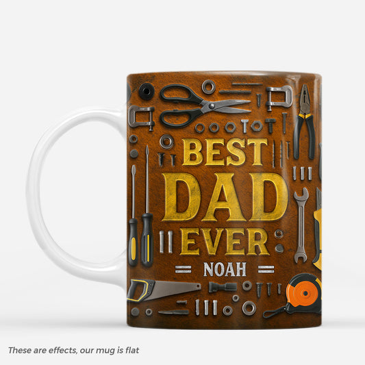 7291MUS1 3d printing effect best dad ever mug custom gifts for dad grandpa 7291M6PMB