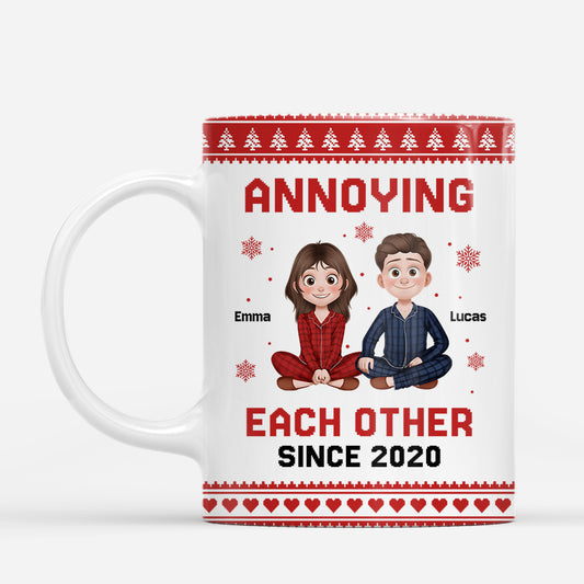 7297MUS1 annoying each other since mug_ custom christmas gifts for couples 7297M6LCG_1