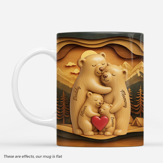 7300MUS1 3d printing effect bear family mugs_ personalized gifts for family 7300M6VNI
