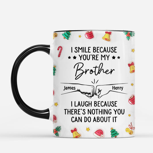 7333MUS2 3d printing effect i smile because youre my brother_ mug custom christmas gifts 7333M8T5E