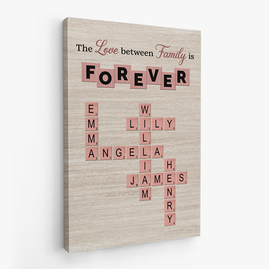 7359CUS2 personalized family crossword canvas gifts for the whole family 7359C3PMI