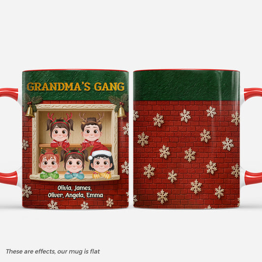 7387MUS1 3d printing effect personalized grandkids mug christmas gifts for grandma grandpa 7387MTYNA