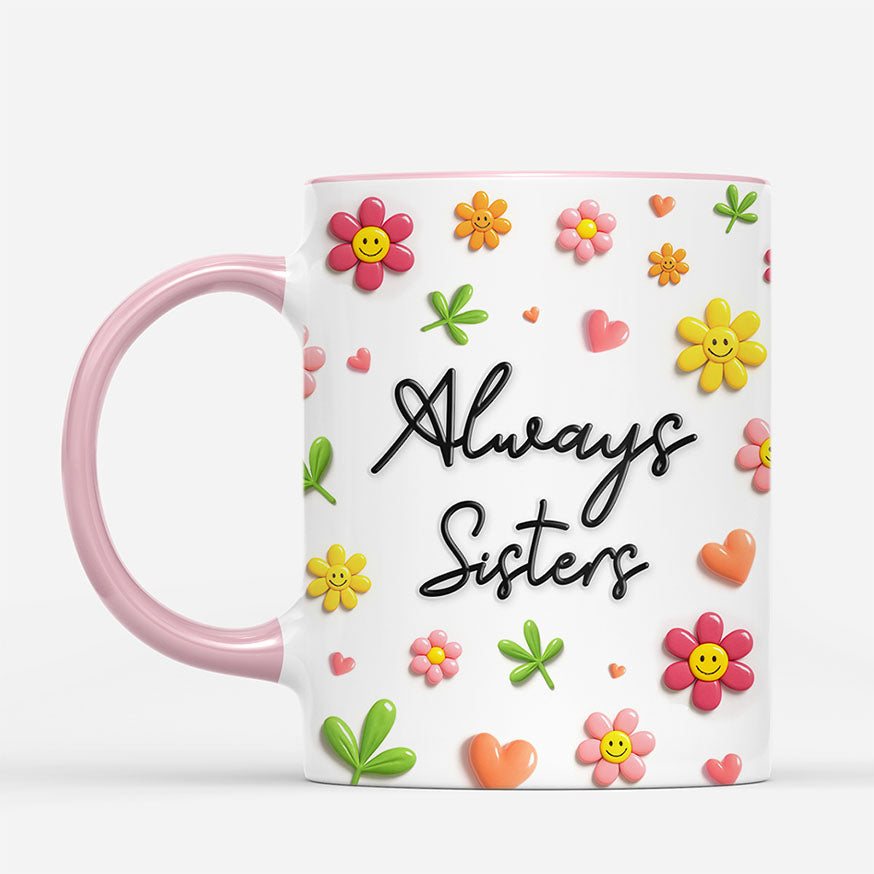 7398MUS1 3d printing effect besties forever mug personalized gifts for friends sister brother 7398M8LTF_2