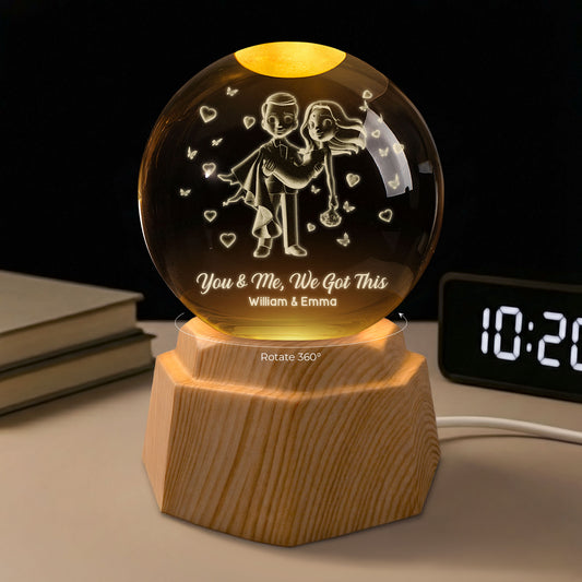 7406LUS1 custom 3d crystal ball lamp gifts for couples you and me we got this 7406L8VAG