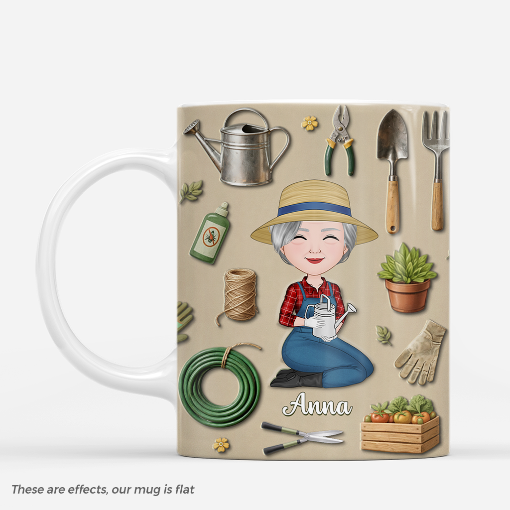 7428MUS1 3d printing effect gardening mug custom gifts for the gardener woman 7428M_480748c9 0aef 451d bec4 76b9a788fb5e