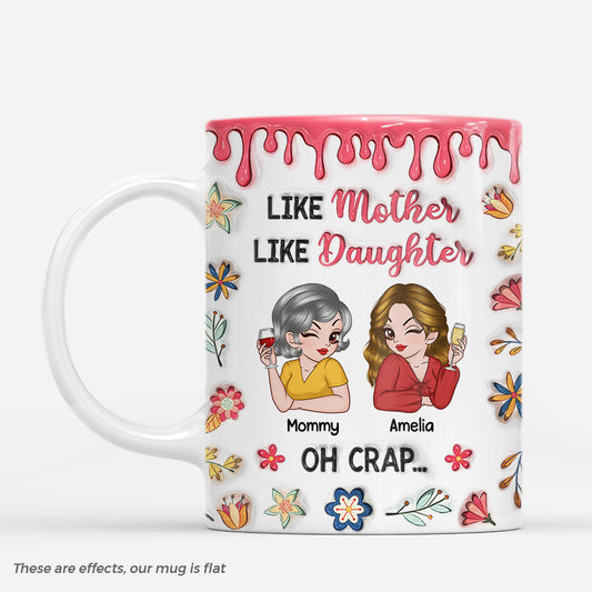 7439MUS1 3d printing effect like mother like daughter mug custom mom gifts 7439M3TTA