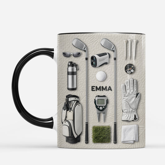 7443MUS2 3d printing effect personalized golf mug gifts for golfers 7443M3VZB