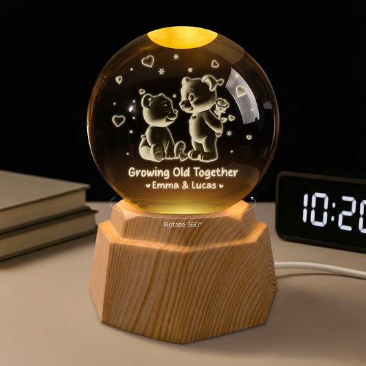 7471LUS1 bear 3d crystal ball lamp personalized gifts for couples 7471L3PCG_8f2799ef c55d 4bb8 80c4 62d3151d455c