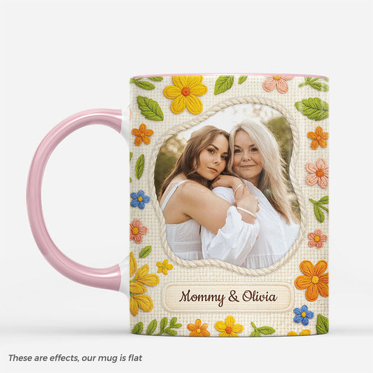 7487MUS1 3d printing effect crochet flower mug with names custom gifts for mom grandma 7487M6QTA