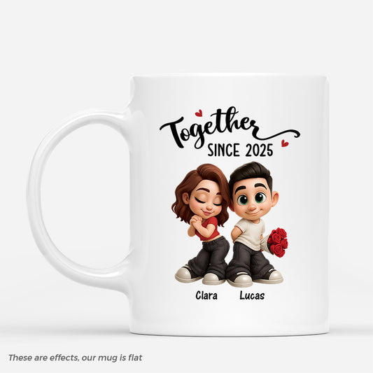 7507MUS1 personalized together since mug anniversary gifts for couples 7507MKL5G_19549d1e b91b 48e2 94b1 0b2a4096e5f8