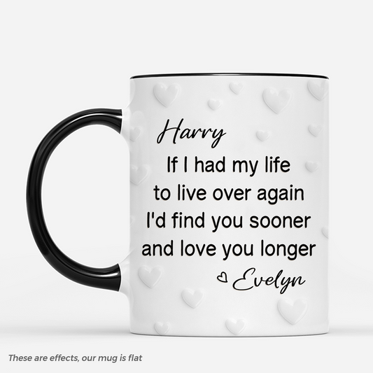 7523MUS2 3d printing effect personalized couple mug id find you sooner and love you longer_ 7523M8RNG_74f98118 a579 472a a470 179ca5a933d6