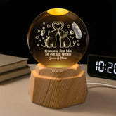 7532LUS1 elephant 3d crystal ball lamp personalized gifts for couples 7532LTLNG_2