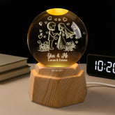 7561LUS1 custom 3d crystal ball lamp wedding gifts for couples 7561L6LMG_2