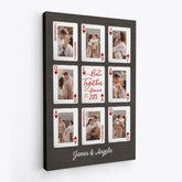 7566CUS2 lucky in love photo canvas prints custom gifts for couples 7566CCPNG