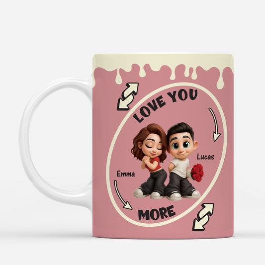 7583MUS1 love you more mug personalized gifts for couples 7583M