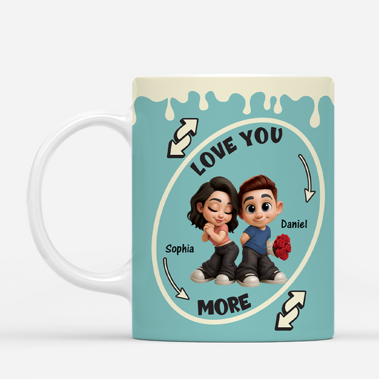 7583MUS2 love you more mug personalized gifts for couples 7583M