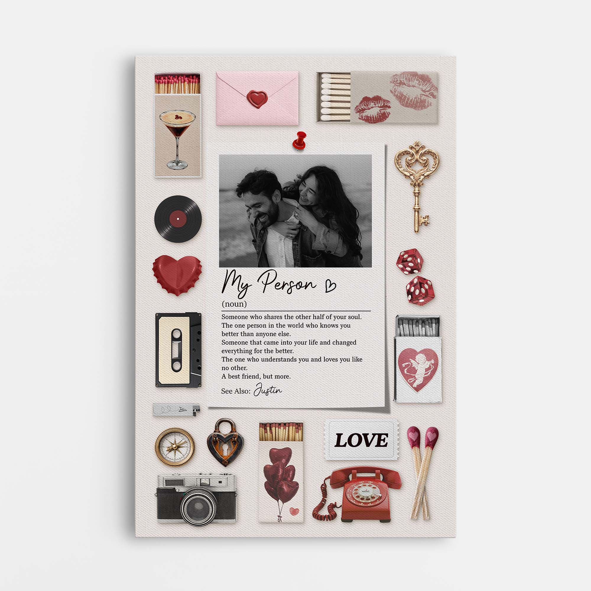 7590CUS1 my person definition print personalized photo canvas for couples 7590CCV5G