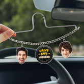 7595GUS2 drive safe photo car charm custom gifts for couples dad mom 7595G6TTG