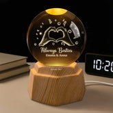 7603LUS2 besties forever 3d crystal ball lamp personalized gifts for friends 7603L8FCF