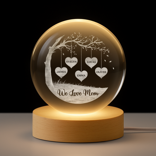 7619LUS1 crystal ball lamp with names custom gifts for mom and dad 7619L8FZA
