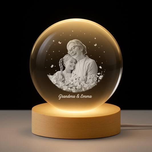 7620LUS1 photo crystal ball lamp custom gifts for grandma mom 7620L8QZA