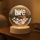 7626LUS2 custom crystal ball lamp with names gifts for mom and grandma 7626L6LTA