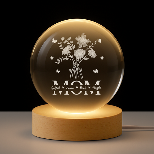 7627LUS1 custom crystal ball lamp with names gifts for mom and grandma 7627L6FMA