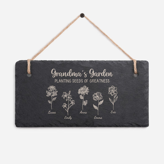 7641AUS1 grandmas garden slate sign custom gifts for grandmamom 7641aetqca_4115303a 1740 4104 9733 aadf8c3ba1e2