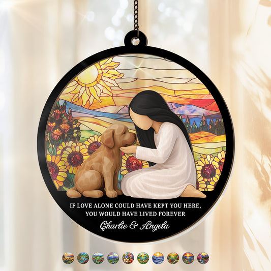 7667UUS1 personalized dog memorial suncatcher gifts for dog lovers 7667ucpnc