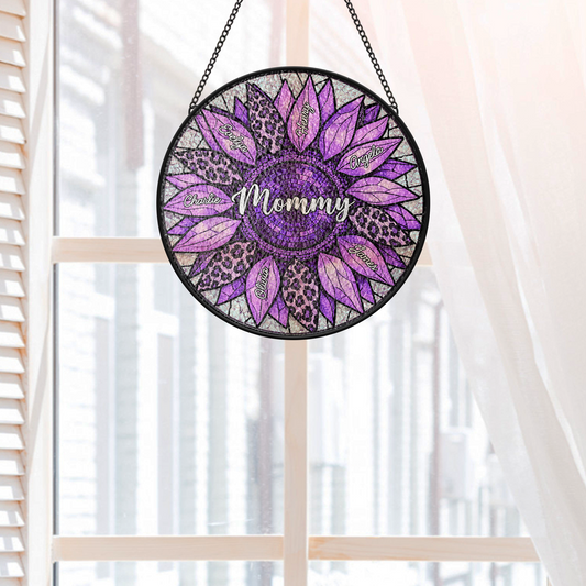 7678UUS2 stained glass sunflower suncatcher_ custom gifts for momgrandma 7678utfna