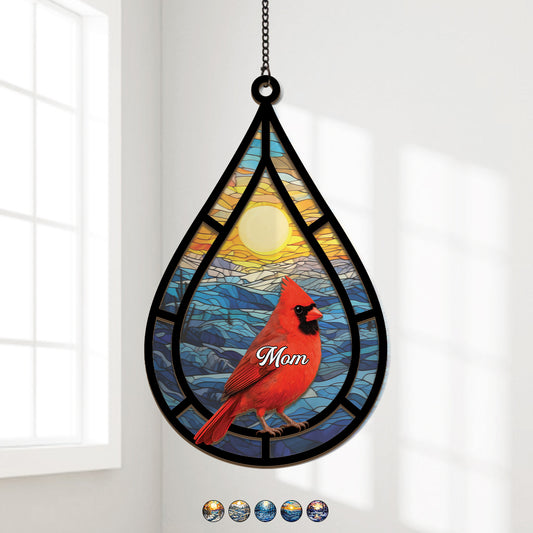 7681UUS1 memorial cardinal suncatcher_ personalized gifts for loss of momdad 7681utpma