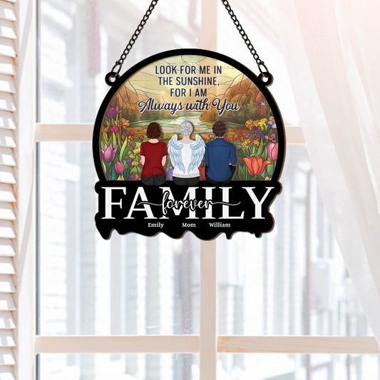 7682UUS2 family forever memorial suncatcher custom gifts for momdad 7682ustai