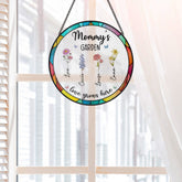 7686UUS2 stained glass grandmas garden suncatcher custom gifts for grandmamom 7686ucq5a