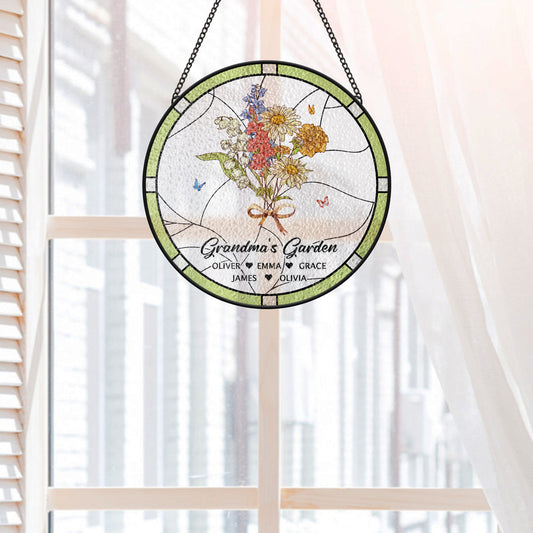 7699UUS2 grandmas garden suncatcher personalized gifts for grandmamom 7699u6pca