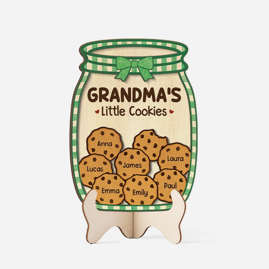 7709QUS1 grandas little cookies wooden plaques custom gifts for grandmamom 7709qcqwa_jpg