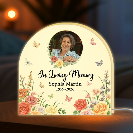 7714LUS1 custom light box in loving memory gifts for loss of momgrandma 7714lcrca