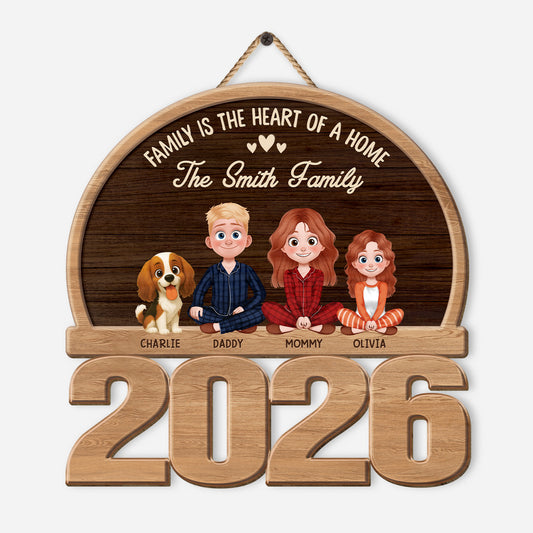7738QUS1 custom family wood signs_ gifts for family with dogcat 7738qtlni