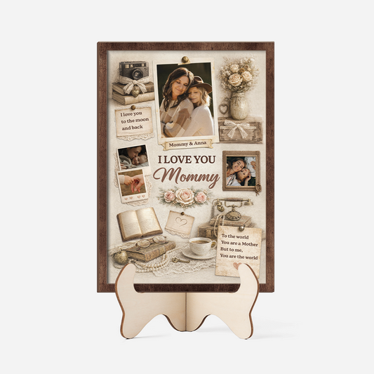 7747QUS1 vintage photo wooden plaques custom mothers day gifts for momgrandma 7747qttta
