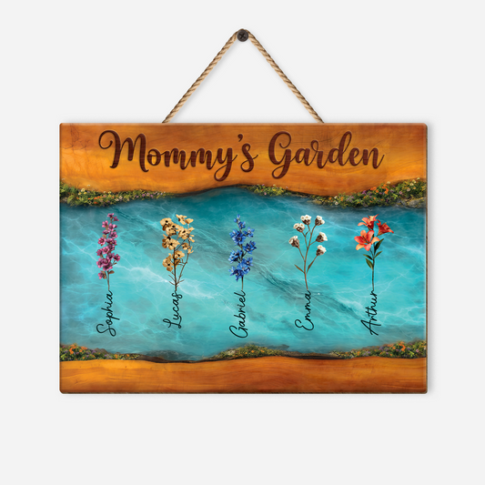 7749QUS1 3d printing effect custom wood signs momgrandmas garden gifts 7749q3hma