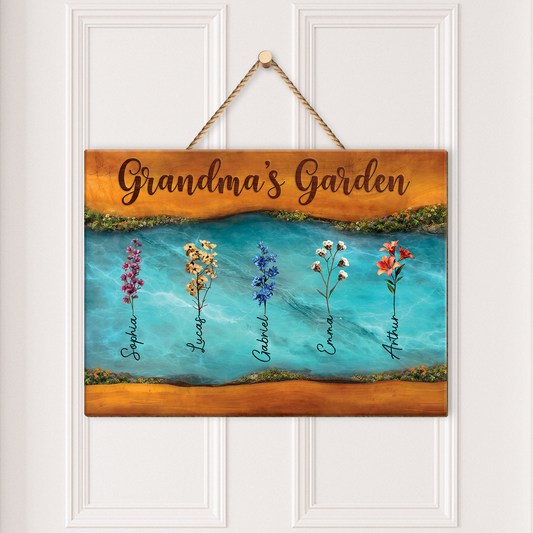 7749QUS2 3d printing effect custom wood signs momgrandmas garden gifts 7749q3hma
