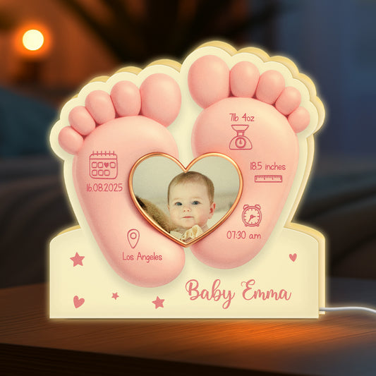 7752LUS1 3d printing effect custom baby photo light box mothers day gift for first time moms 7752lsqaa